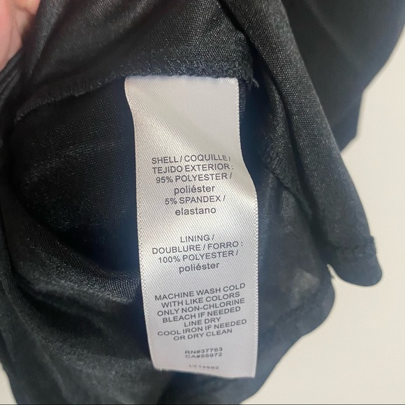 Shelli Segal Dress X-Back Ruched Jersey Bodycon black size 0 - Picture 15 of 15